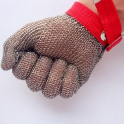 Five Finger Stainless Steel Cut Resistant Glove